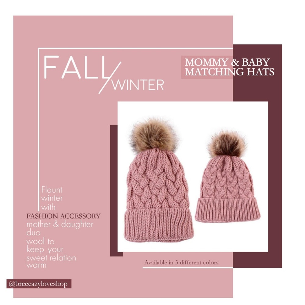 Our mommy and baby hats are to cute to resist!